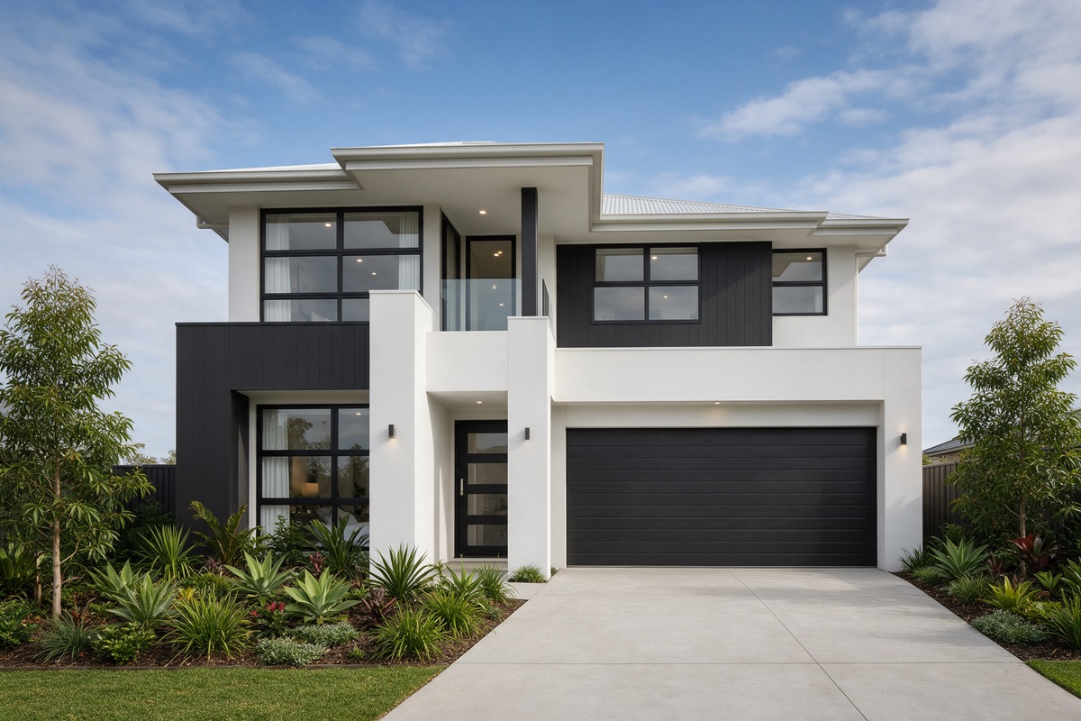 AI-generated sample photo of a home exterior, not this property.