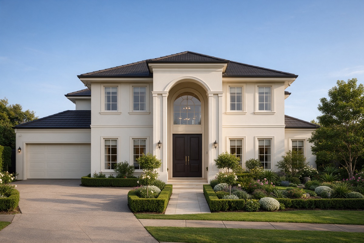 AI-generated sample photo of a home exterior, not this property.